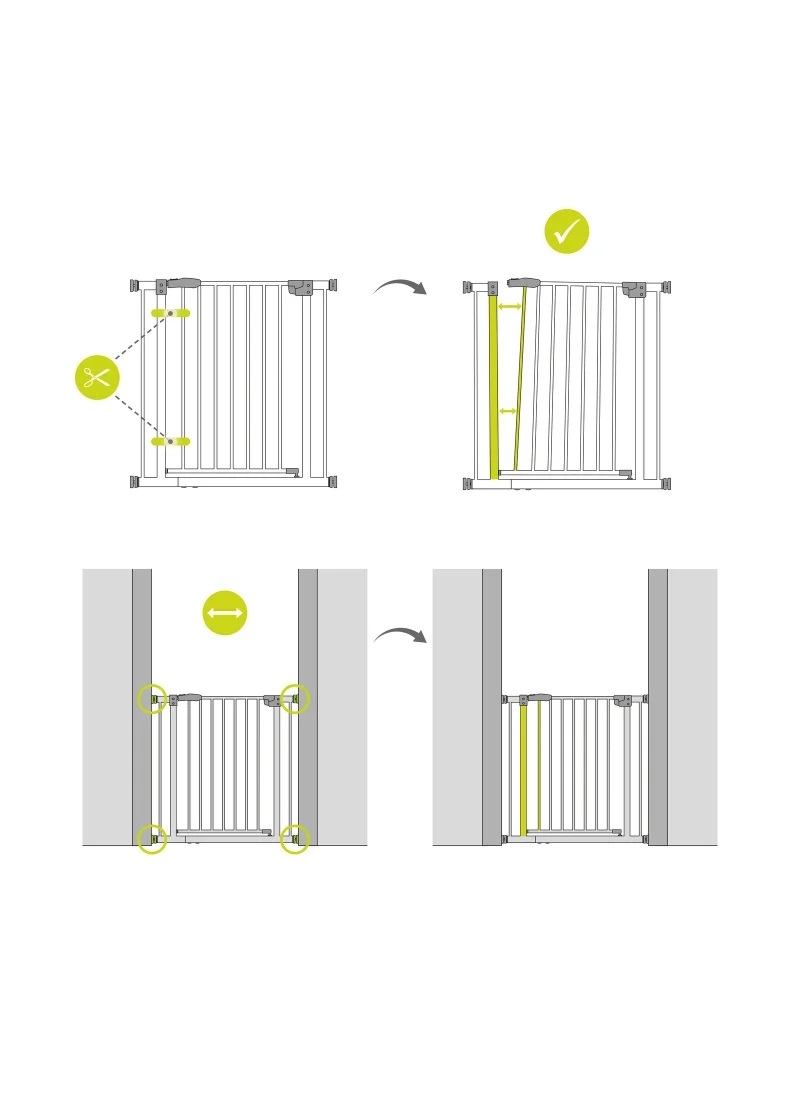 hauck Safety Gates Stop N Safe 2 Incl. 9Cm Extension - Silver