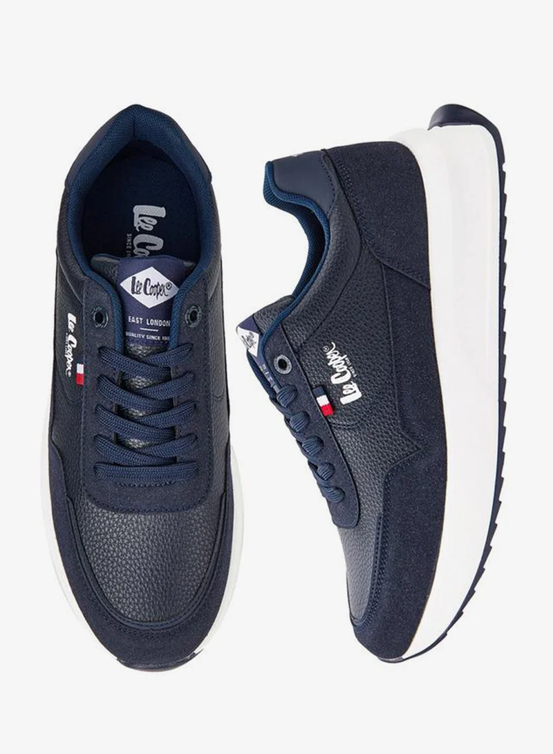 Men's Panelled Lace-Up Sneakers