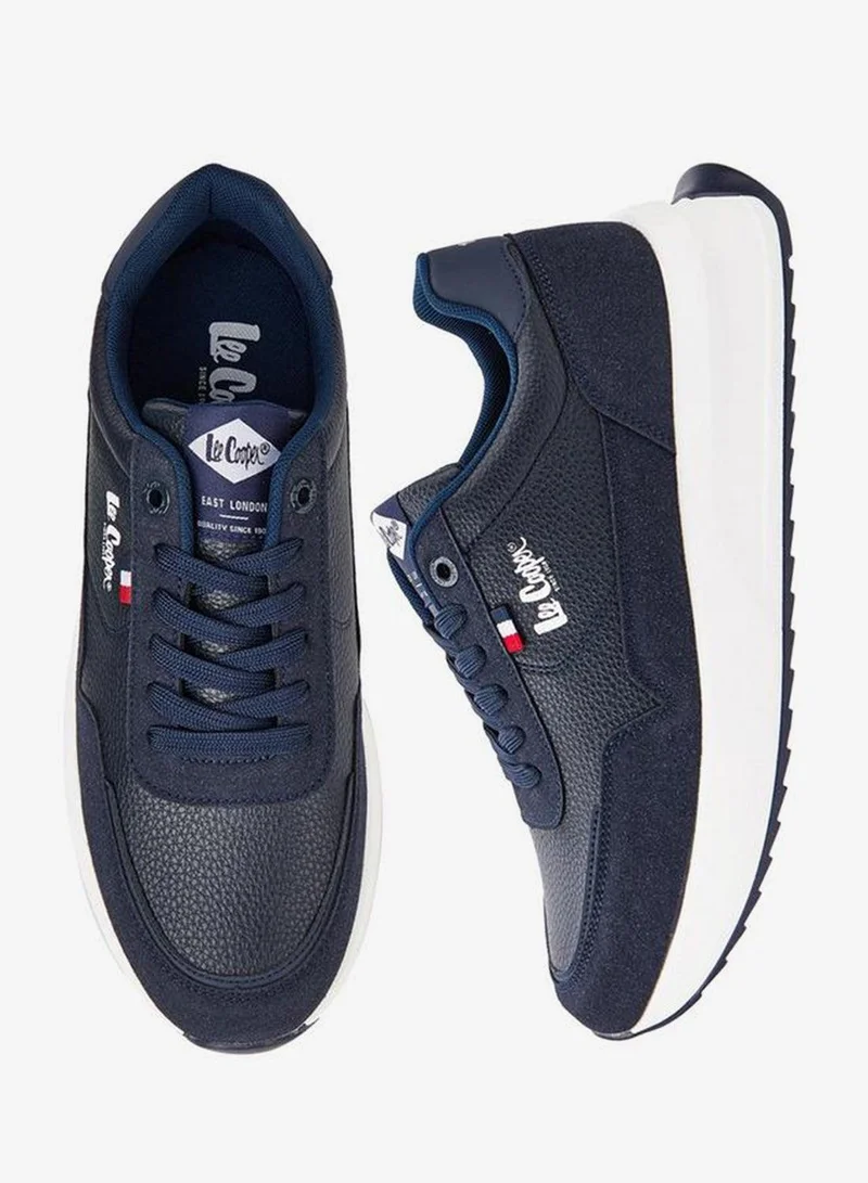 Lee Cooper Men's Panelled Lace-Up Sneakers