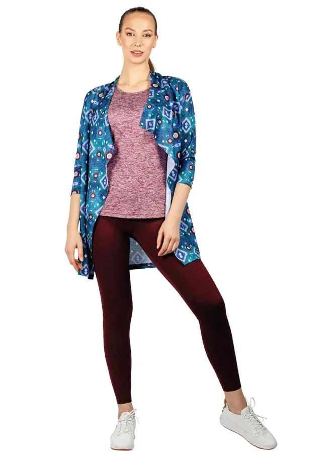 ZAECY Women's Loose-Fit Printed Shrug