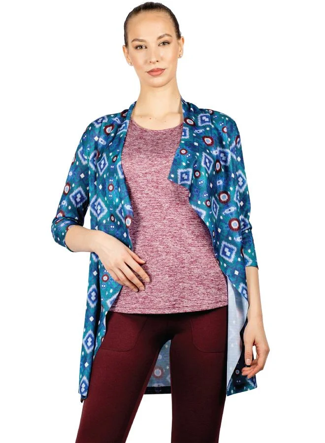 ZAECY Women's Loose-Fit Printed Shrug