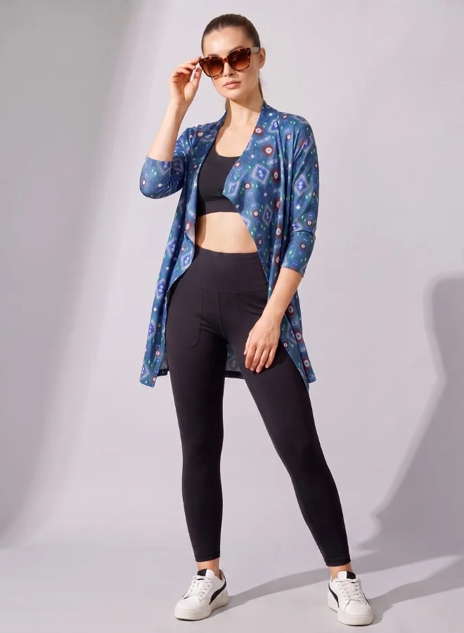 Zaecy Women's Loose-Fit Printed Shrug