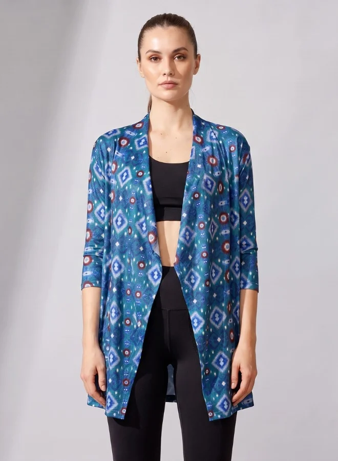 Zaecy Women's Loose-Fit Printed Shrug