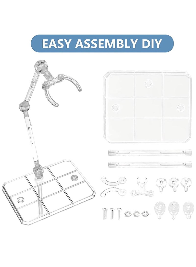 Y&D Action Figure Stand, Assembled Display Stand Base, Sturdy Transparent Doll Model Holder, Assembly for 6" Figures  - Image 2