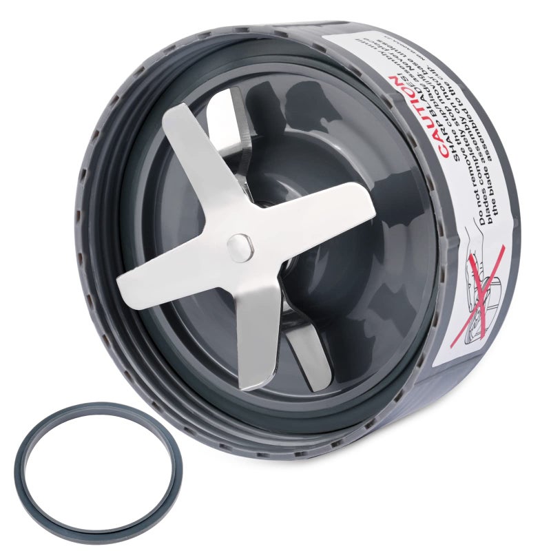 Blender Blade Replacement  New Bearing Replacement Blade Compatible with NutriBullet 900W600W  Cross Blender Blade with ORing Sealing Gasket  Premium Stainless Steel Blade