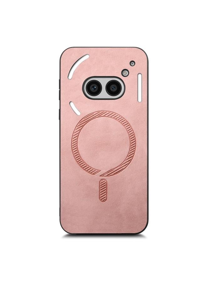 S-TOP Case For Nothing Phone 2a Retro Magsafe Magnetic PU Back Cover Phone Case - Image 2