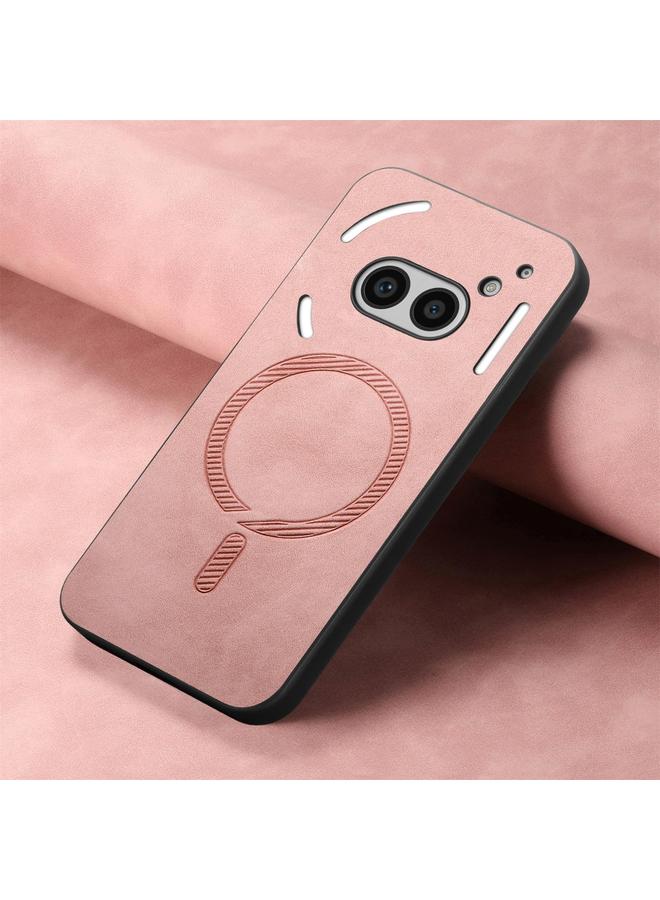 S-TOP Case For Nothing Phone 2a Retro Magsafe Magnetic PU Back Cover Phone Case - Image 4