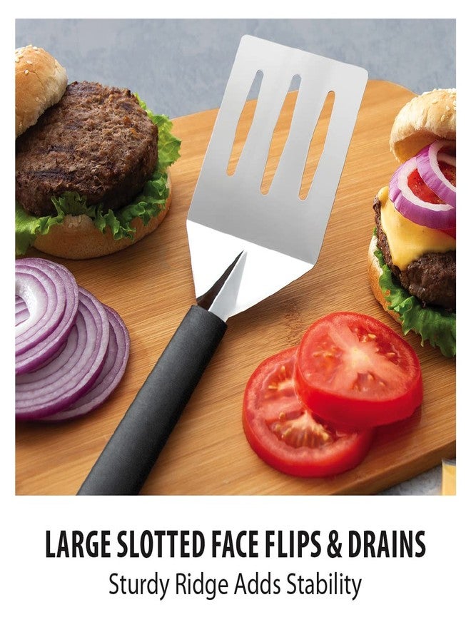 Rada Cutlery Turnover (W228), 3.75 x 3.25" Stainless Steel Face, 10.13" Length, Made in USA, Black Handle, Pack of 2 - Image 3