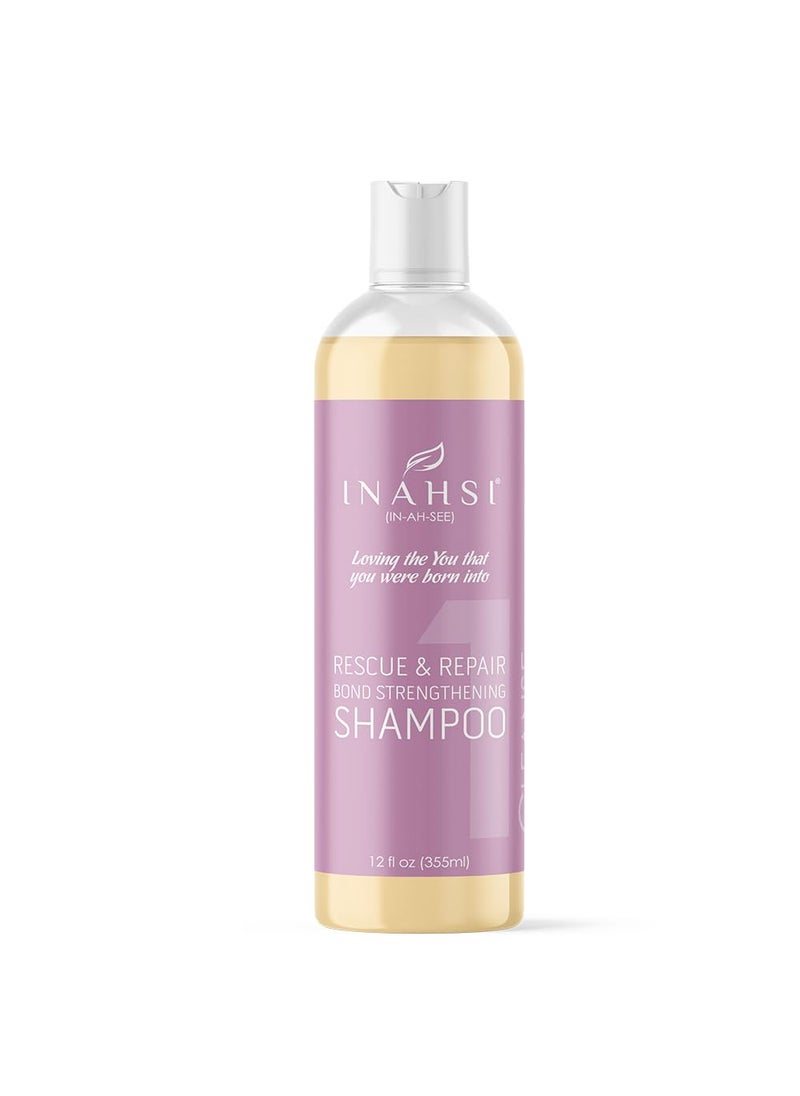 INAHSI - Rescue  Repair Shampoo  Strengthening Shampoo for Men Women or Kids with Curly Hair  Hair Products for Naturally Curly Hair 12 oz  Made in the USA - Image 1