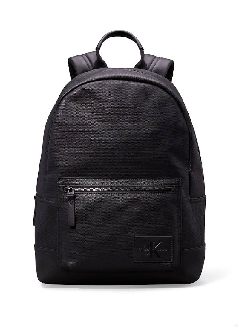 Men's Round Backpack -  canvas texture, Black - pzsku/Z466CBA5D6999121F651EZ/45/_/1717665245/72d604ef-99e4-44a9-a56a-91b6dacb9188