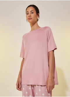 Styli Round Neck Short Sleeve T-Shirt and Joggers Set  - Image 2