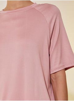 Styli Round Neck Short Sleeve T-Shirt and Joggers Set  - Image 3