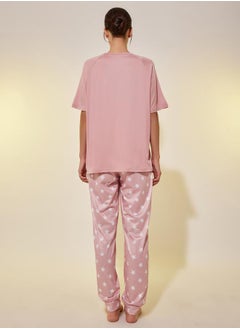 Styli Round Neck Short Sleeve T-Shirt and Joggers Set  - Image 5