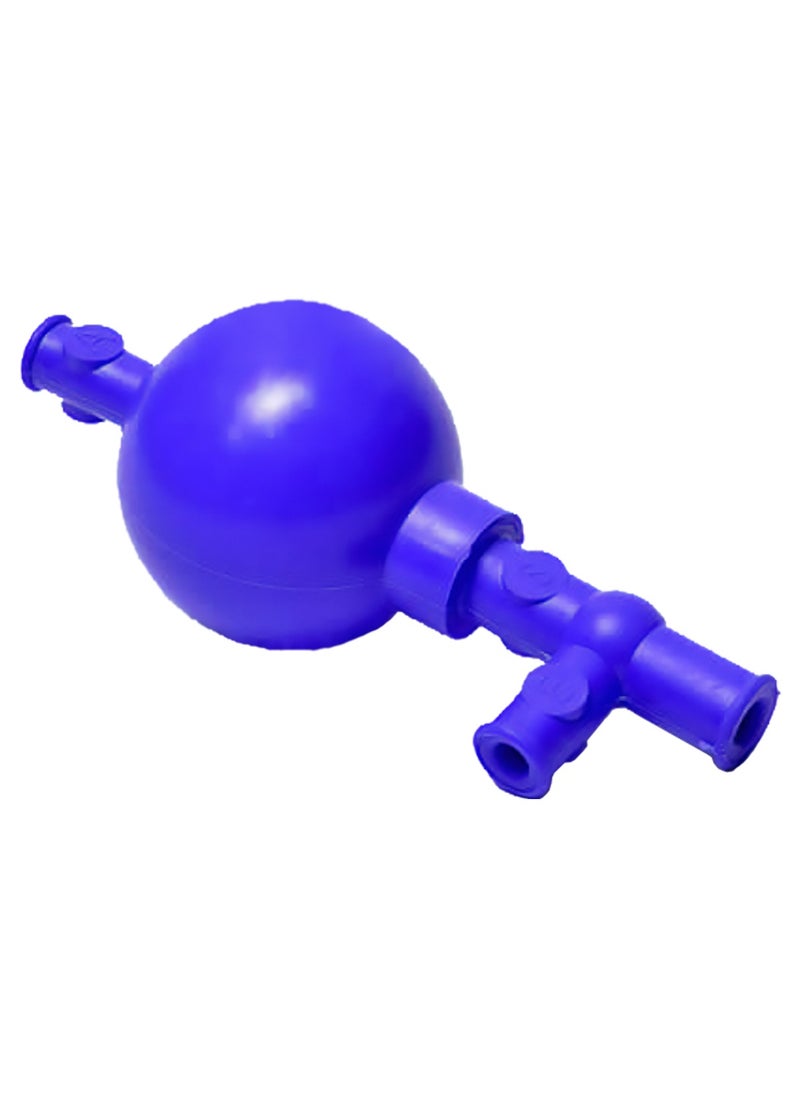 King Mariot Pipette Filler | Blue Rubber Filler | 3 Valves for Suction, Evacuate & Air Release | 13.2cm x 5cm  - Image 4