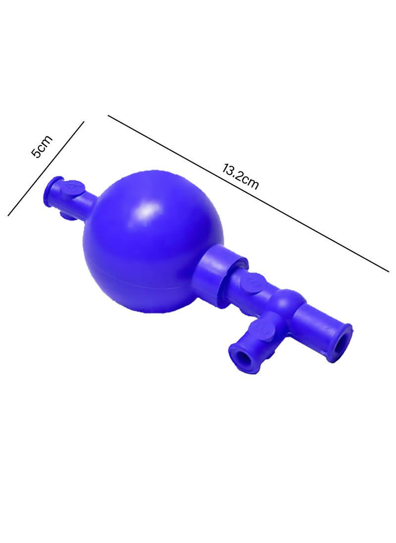 King Mariot Pipette Filler | Blue Rubber Filler | 3 Valves for Suction, Evacuate & Air Release | 13.2cm x 5cm  - Image 5