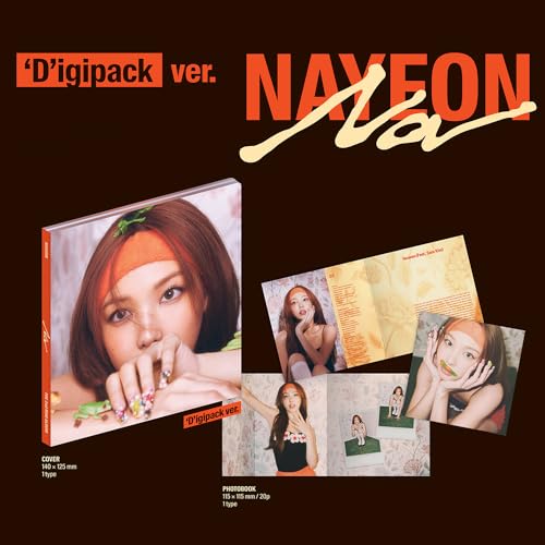 JYP Ent. NAYEON - 2nd Mini album [NA] (‘D’igipack Ver.) Cover + CD-R + Photobook + Photocard + Sticker + Polaroid Photocard + Folded Poster + 2 Extra Photocards - Image 2