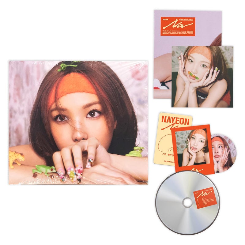 JYP Ent. NAYEON - 2nd Mini album [NA] (‘D’igipack Ver.) Cover + CD-R + Photobook + Photocard + Sticker + Polaroid Photocard + Folded Poster + 2 Extra Photocards - Image 5