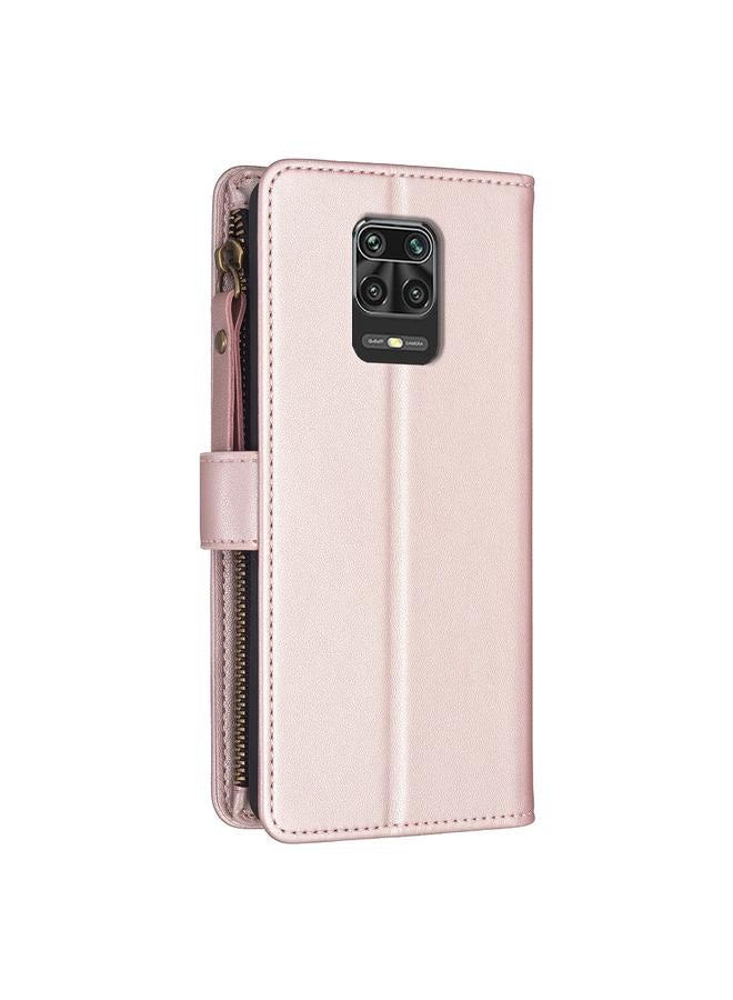 erorex Case For Xiaomi Redmi Note 9 Pro Max 9 Card Slots Zipper Wallet Leather Flip Phone Case - Image 3