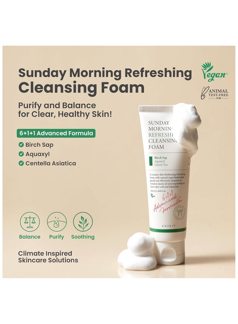 AXIS-Y Sunday Morning Refreshing Cleansing Foam - 120ml - Image 5