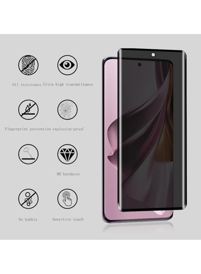 general Privacy Protector Compatible with OPPO Reno 10 5G/10 Pro 5G, 2 Pack HD 9H Hardness Anti-Scratch Anti-Fingerprint Anti-Spy Full Coverage Tempered Glass - Image 2