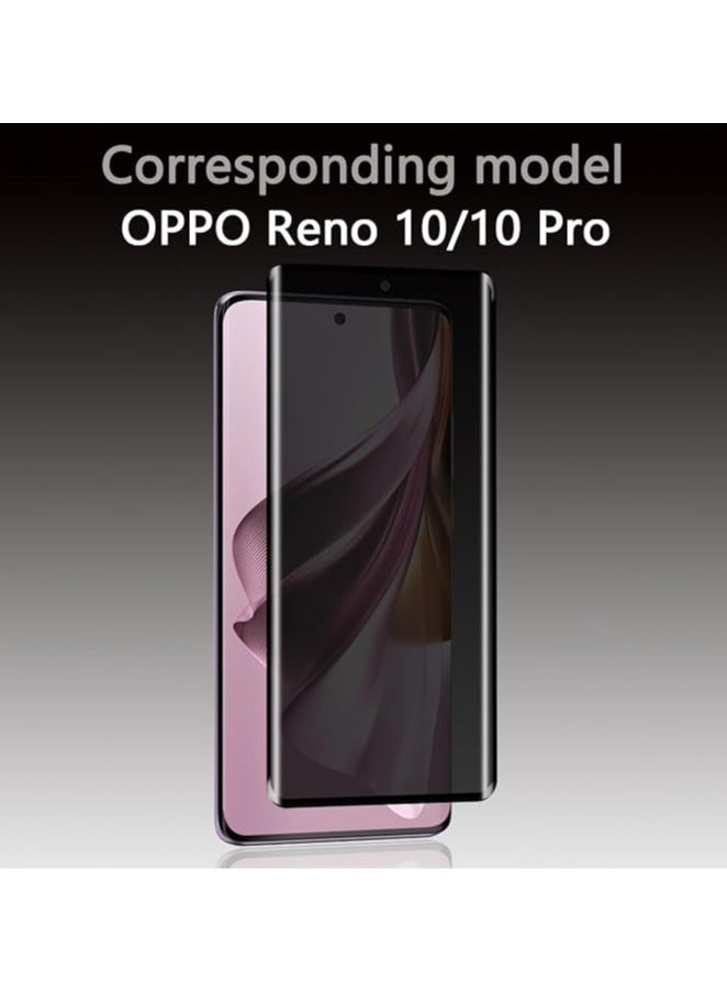 general Privacy Protector Compatible with OPPO Reno 10 5G/10 Pro 5G, 2 Pack HD 9H Hardness Anti-Scratch Anti-Fingerprint Anti-Spy Full Coverage Tempered Glass - Image 3