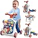 HYES 5 in 1 Baby Push Walker for Baby Boy Activity Center Learning to Walk Sit to Stand Early Learning Push Toys for Infant 12 Months Walking Toys Gift for Toddler Boys Blue - Image 2