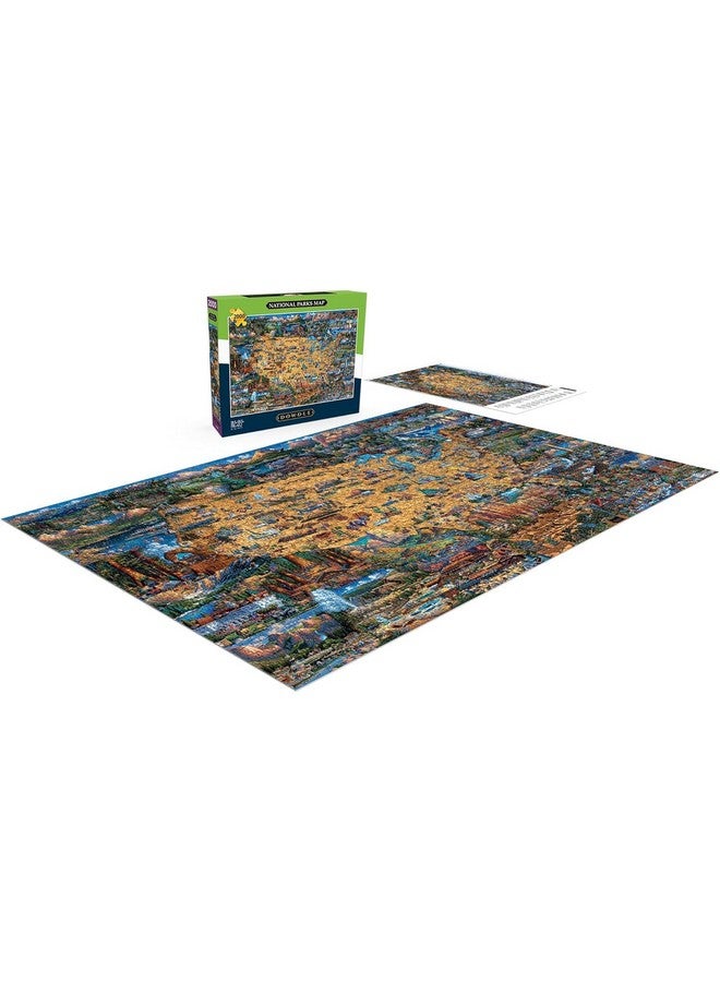 Buffalo Games - Dowdle - National Parks Map - 2000 Piece Jigsaw Puzzle for Adults -Challenging Puzzle Perfect for Game Nights - Finished Size is 38.50 x 26.50 - Image 4