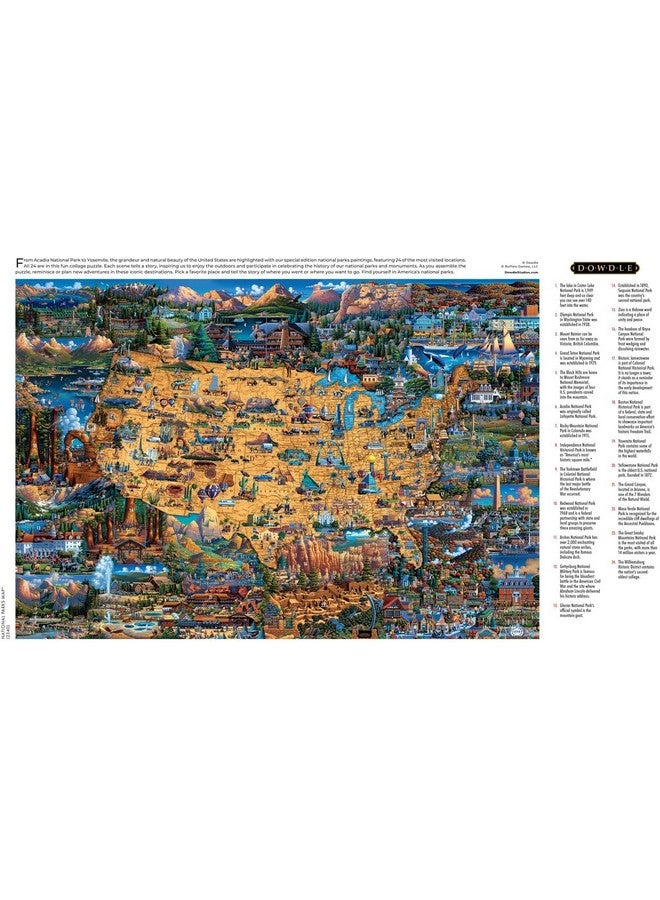 Buffalo Games - Dowdle - National Parks Map - 2000 Piece Jigsaw Puzzle for Adults -Challenging Puzzle Perfect for Game Nights - Finished Size is 38.50 x 26.50 - Image 5