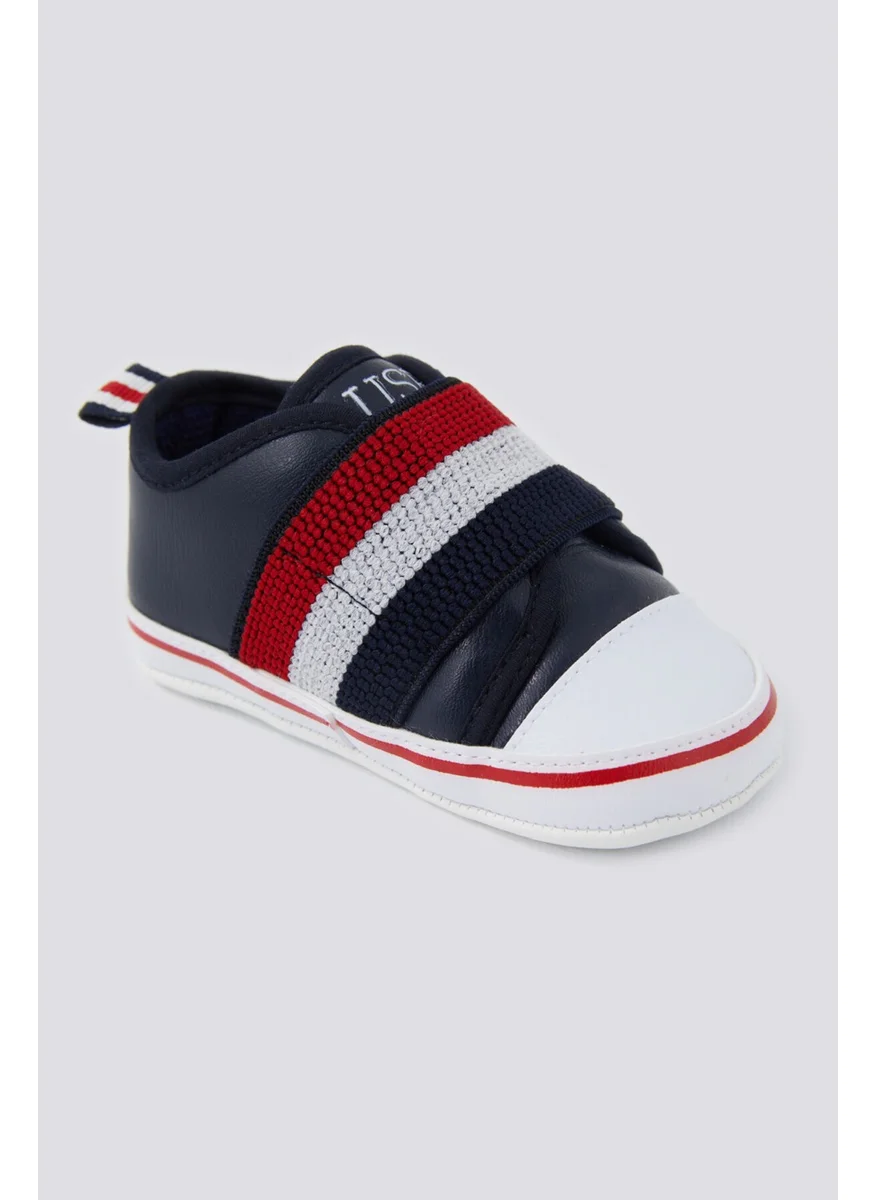 U.S. Polo Assn. Soft Texture Navy Blue Baby Shoes