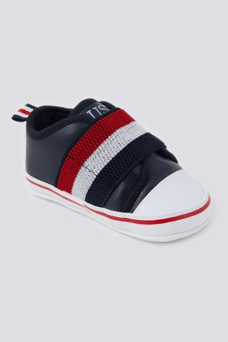 U.S. Polo Assn. Soft Texture Navy Blue Baby Shoes  - Image 1