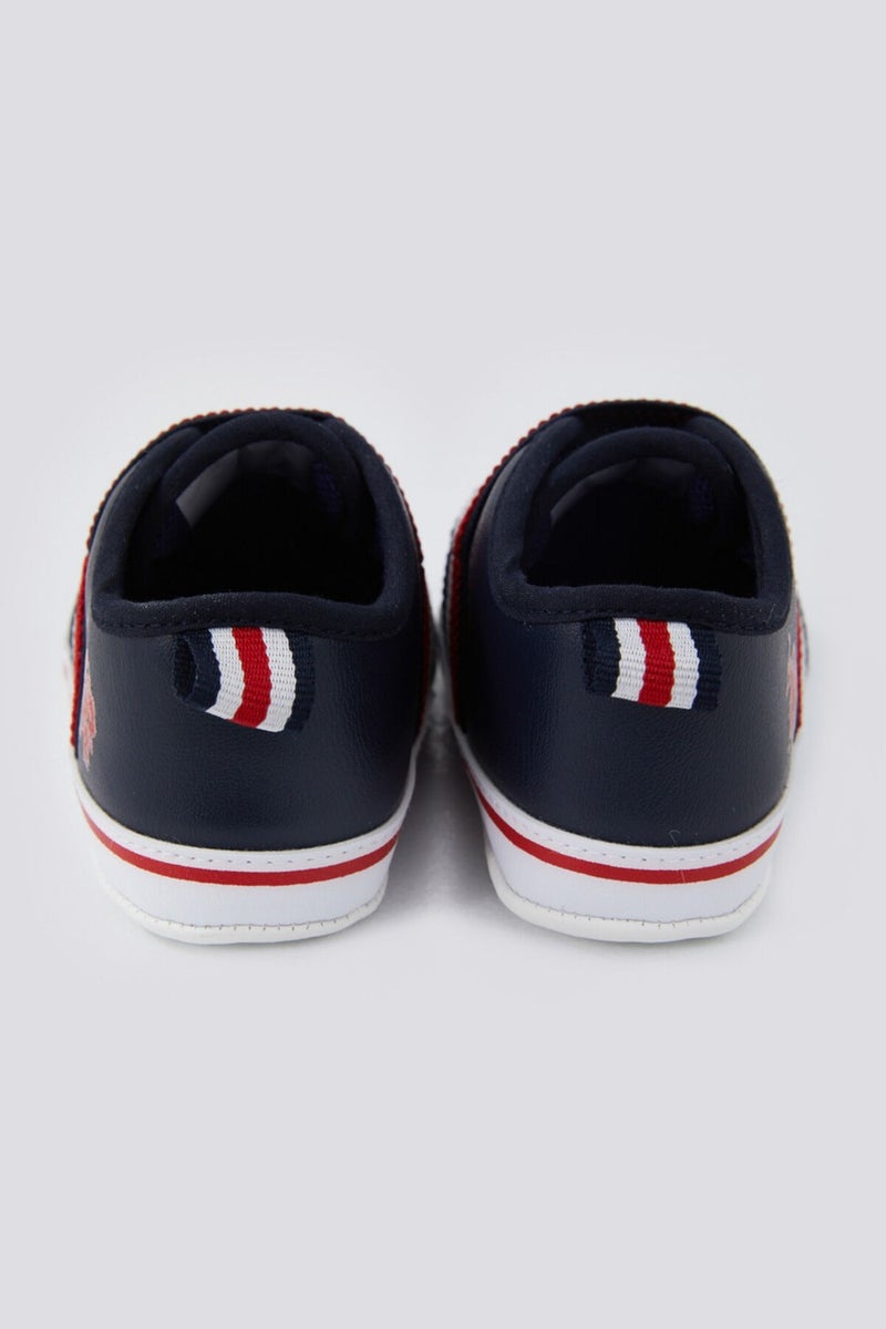 U.S. Polo Assn. Soft Texture Navy Blue Baby Shoes  - Image 4