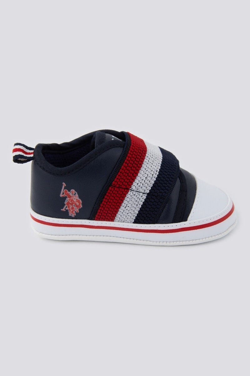 U.S. Polo Assn. Soft Texture Navy Blue Baby Shoes  - Image 2