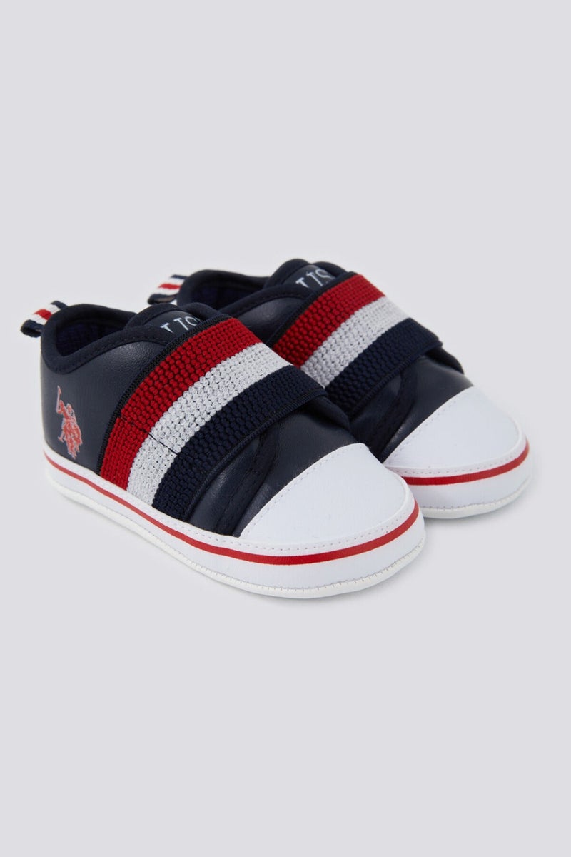 U.S. Polo Assn. Soft Texture Navy Blue Baby Shoes  - Image 3