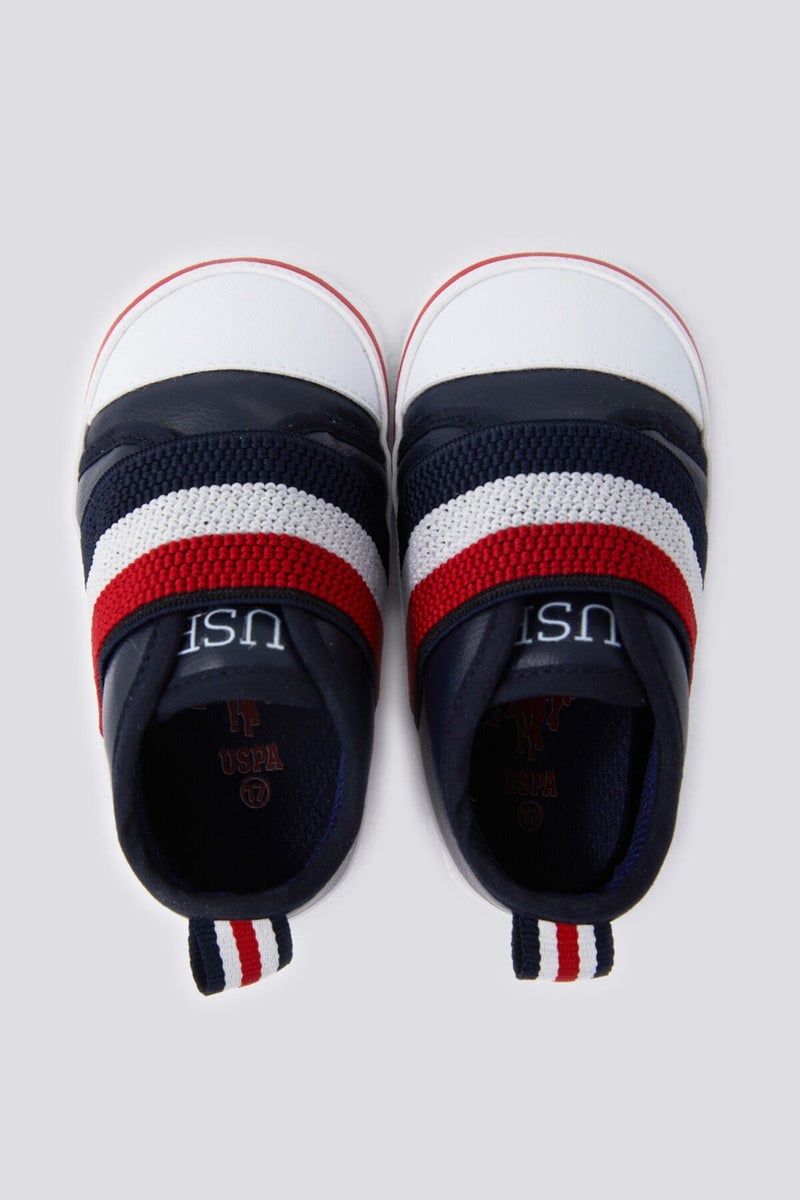 U.S. Polo Assn. Soft Texture Navy Blue Baby Shoes  - Image 5
