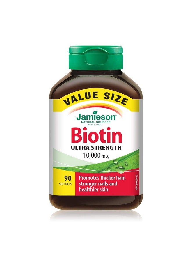 Jamieson Biotin 10000 Mcg Value Size 90 Softgels - Image 1