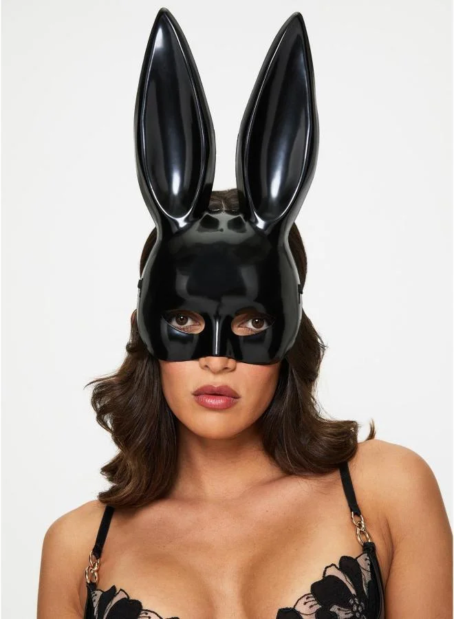 Ann Summers Ann Summers Black High Gloss Bunny Mask