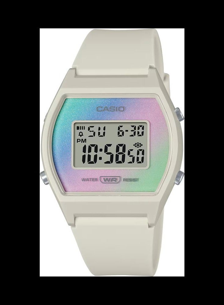 CASIO Women's Resin Band Digital Watch LW-205H-8A-39 mm - Image 1
