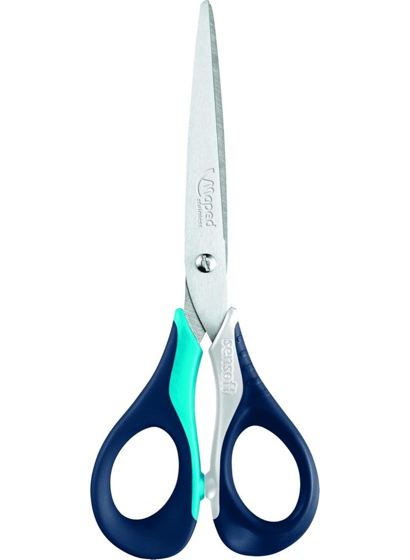 Maped 1-Piece Sensoft 16cm Scissors With Flexible Handles Assorted Colours - Image 1