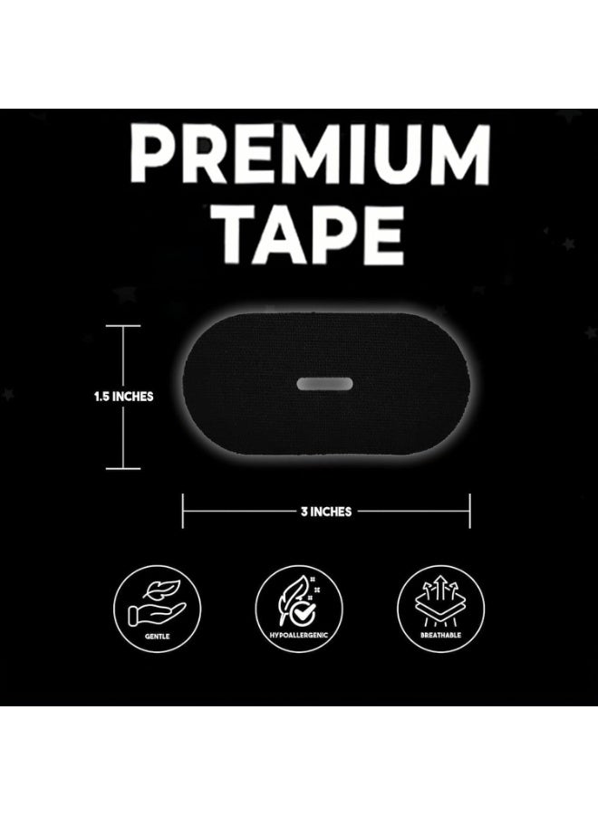 30 Pack Sleep Tape Patch Hypoallergenic Breathable Tape Closed Mouth Patch Breathing Patch Micropore Tape Pain Free Removal Latex Free Gentle On Skin Medical Grade No Irritation - Image 2
