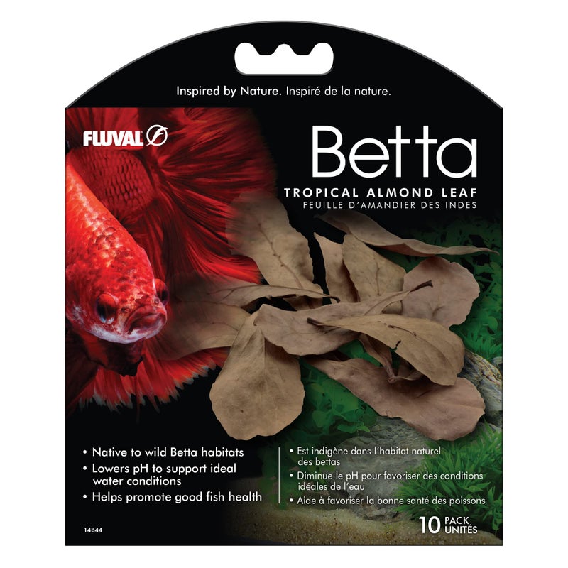 Fluval Betta Tropical Almond Leaves Aquarium Decor, 10-Pack - Image 2