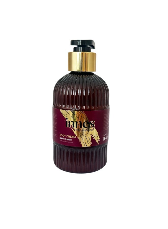 Perfumed body cream with Dark cherry, TM "INNES", 300 ml