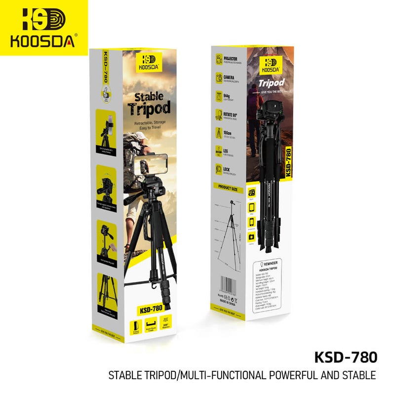 KOOSDA KSD-780 1.5M Heavy-Duty Tripod – Versatile and Reliable Support - Image 3