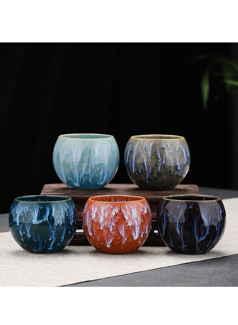 Set Of 5 Coffee Cup Tea Cup Multicolour 130ml - Image 2