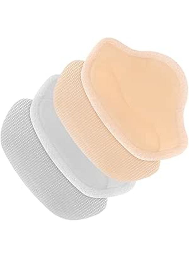 Self Adhesive Heel Pads 2 Pairs Replaceable Wear Resistant Cushions Skin Gray Colors - Image 1