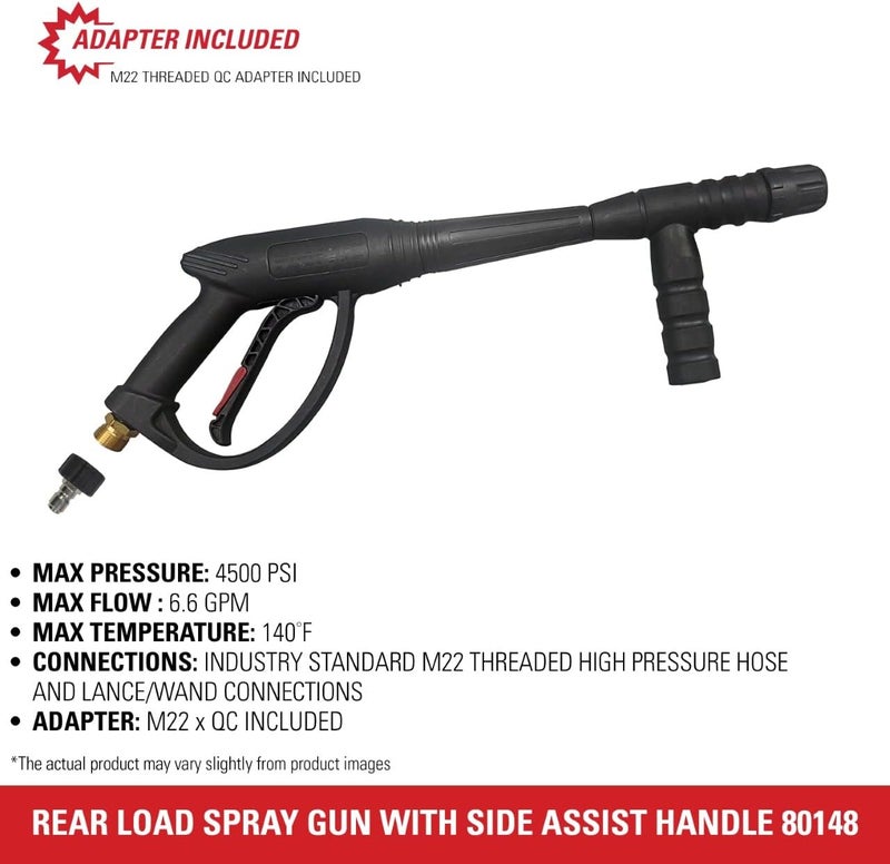 Simpson Cleaning Universal Pressure Washer Gun with Side Assist Handle for Cold Water Machines Use up to 4500 PSI - Image 5