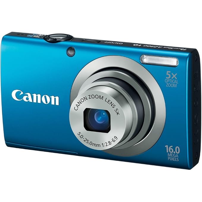 Canon PowerShot A2300 16.0 MP Digital Camera with 5X Optical Zoom (Blue) (Old Model) (Renewed) - Image 2