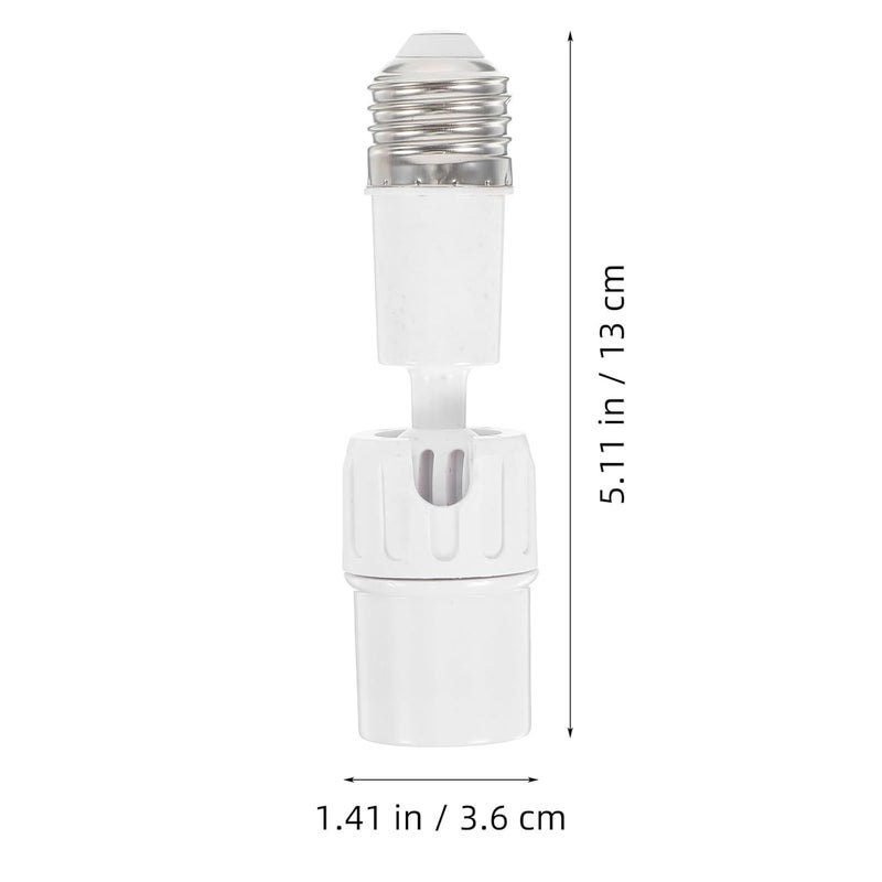 4Pcs Light Bulb Extender Socket Adapter E27 to E27 with Swivel Head, Electric Socket Extender for Indoor Home and Office Lighting Accessories - Image 2