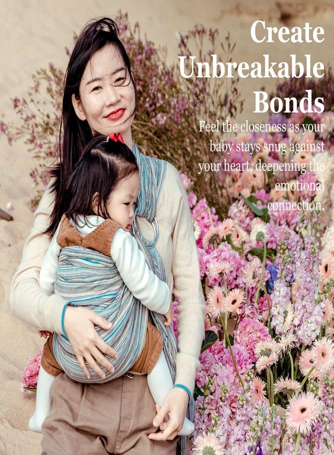 Vlokup Ring Sling Baby Carrier, Soft Cotton Baby Sling Carrier Newborn to Toddler, Baby Wrap Carrier for Plus Size Parents, Perfect Shower Gift, Sweet Desserts - Image 2