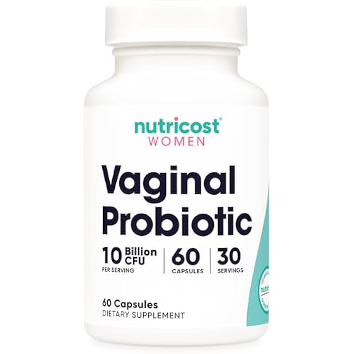 Nutricost Vaginal Probiotic for Women (10 Billion CFU) 60 Capsules - GMO-Free, Gluten-Free, 30 Servings - Image 1