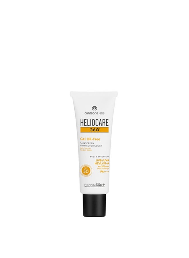 Heliocare 360 Oil-Free Gel Touch Dry Effect SPF50 50ml - Image 1